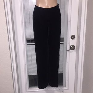 Armani collezioni 8 black velvet pants slacks